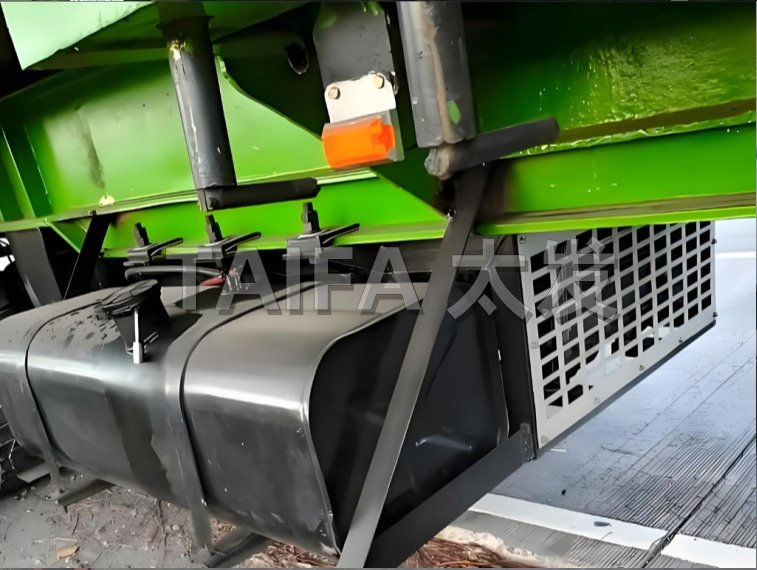 Suspended refrigerated truck generator set