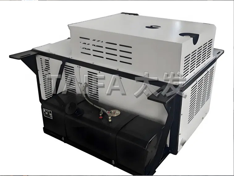 Suspended refrigerated truck generator set
