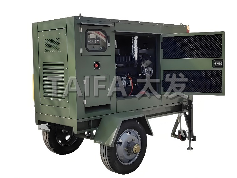 Mobile trailer generator set