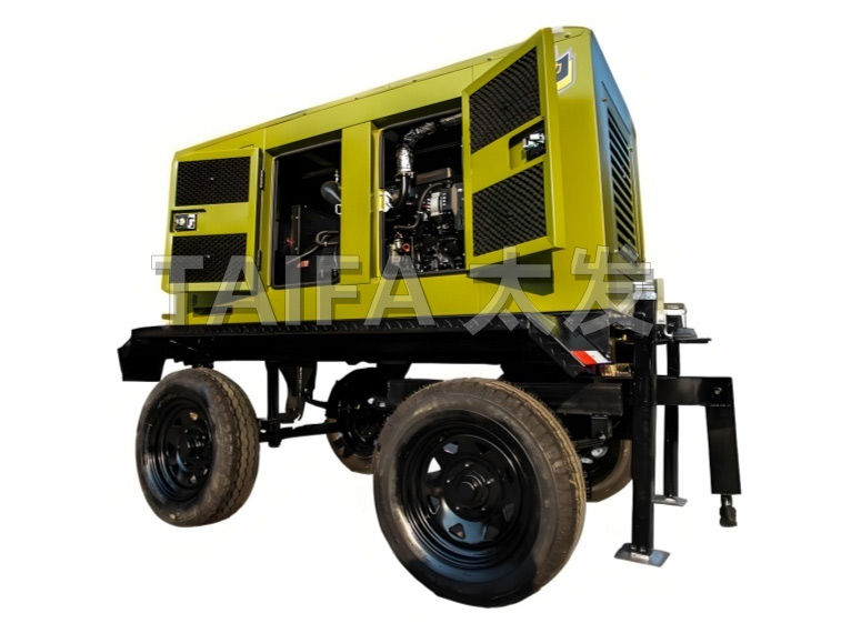 Mobile trailer generator set