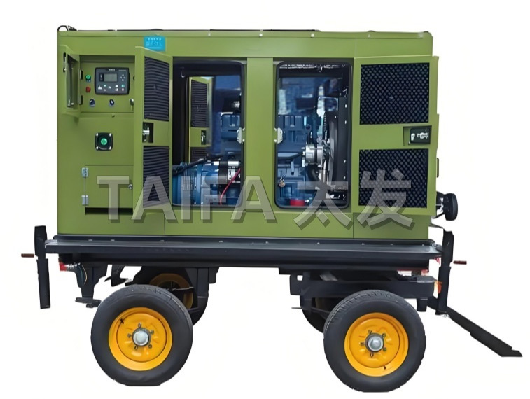 Mobile trailer generator set